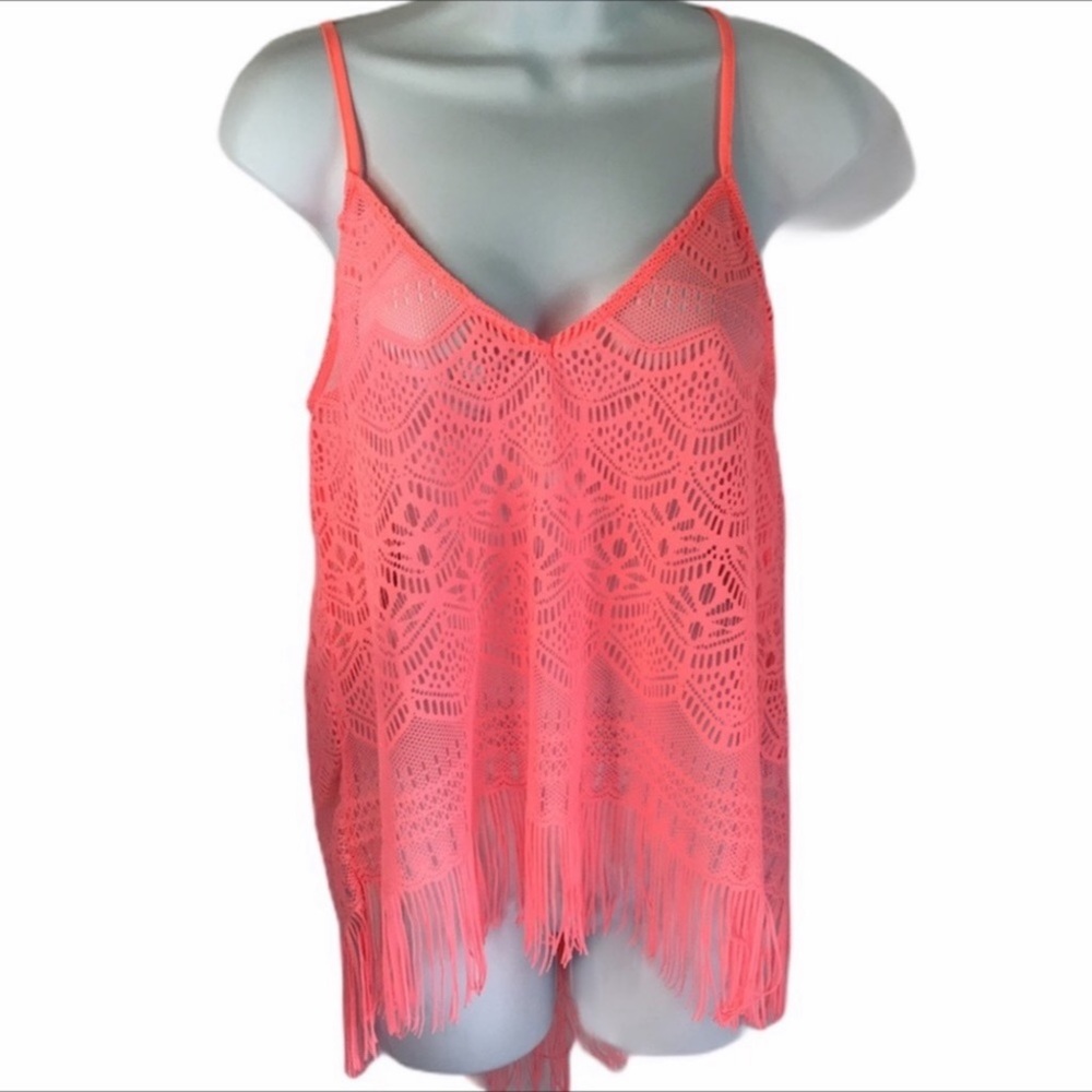 LF Rumor Boutique woven lace top NWT